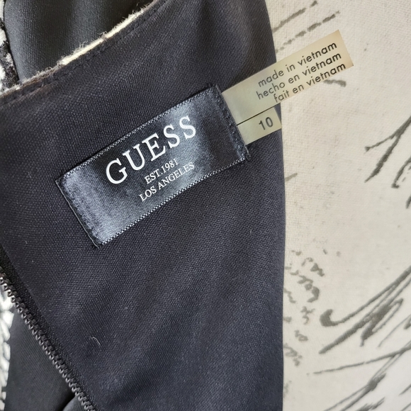 GUESS Animal Print Knee Length Dress -10 - Picture 4 of 4